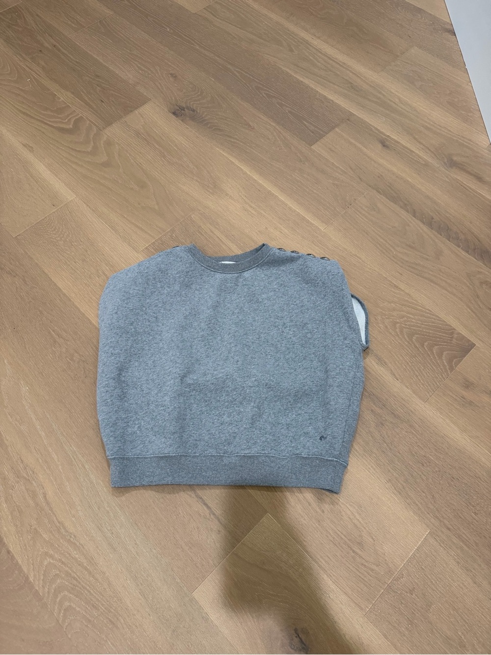 Clare V. Le Vest in Grey Melange w/ Studs Small - Picture 3 of 6